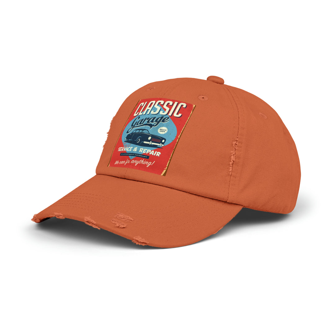 Classic Garage Unisex Distressed Cap