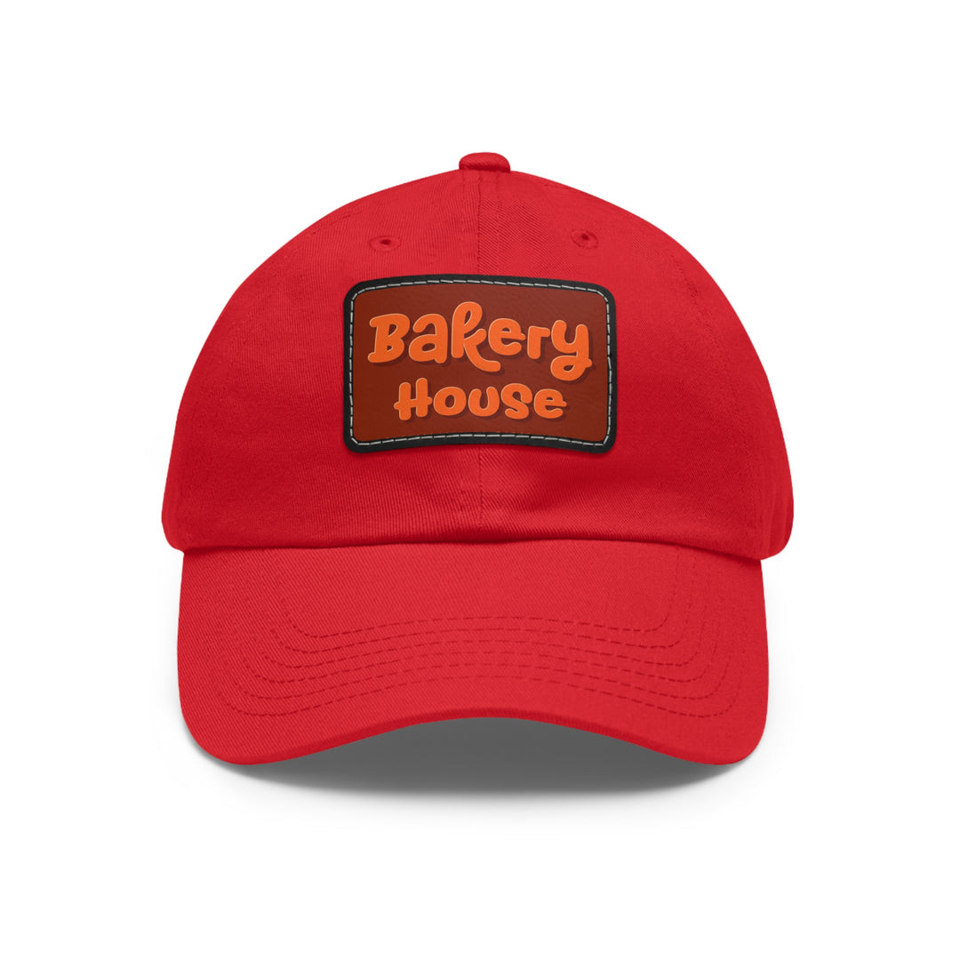 Bakery House Dad Hat with Leather Patch (Rectangle)