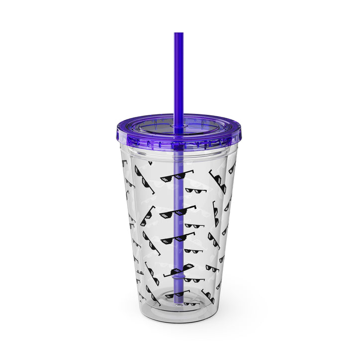 Shade Glasses Sunsplash Tumbler with Straw, 16oz