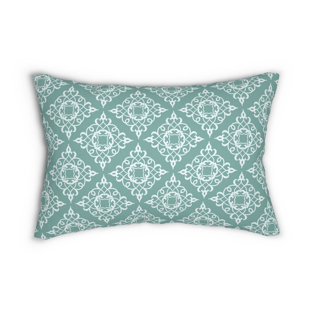 Pretty Pattern Style Spun Polyester Lumbar Pillow
