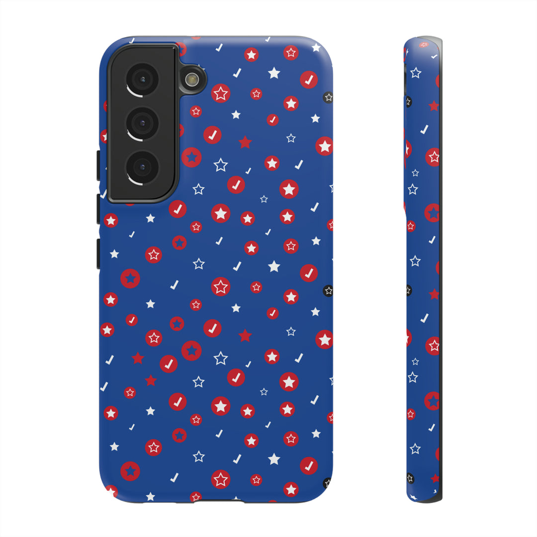 Checks and Stars Tough Phone Case