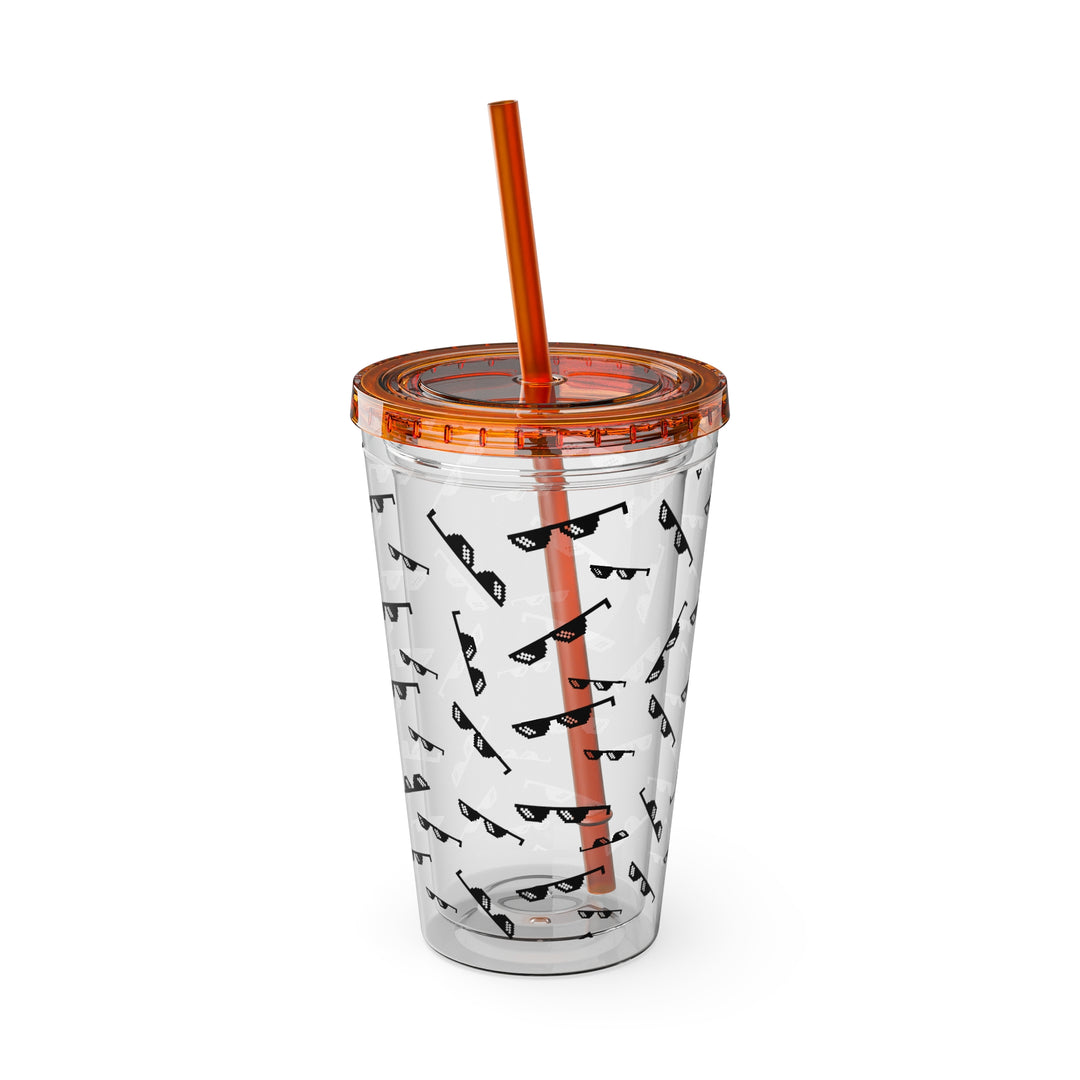 Shade Glasses Sunsplash Tumbler with Straw, 16oz