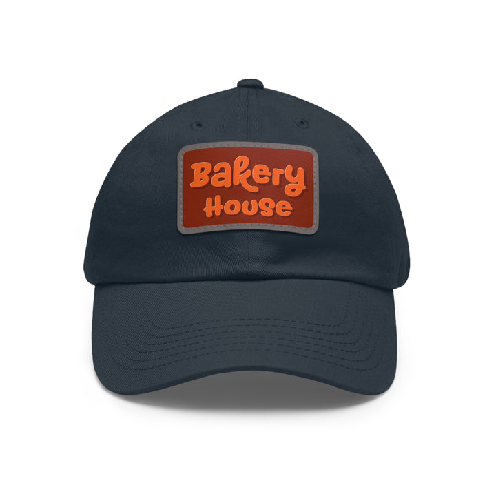 Bakery House Dad Hat with Leather Patch (Rectangle)