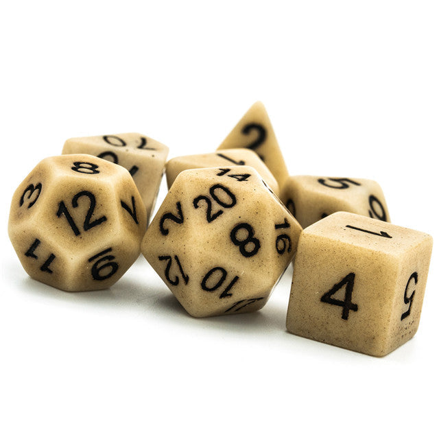 Brown Imitation Stone DND Dice RPG Resin Dice (46g)
