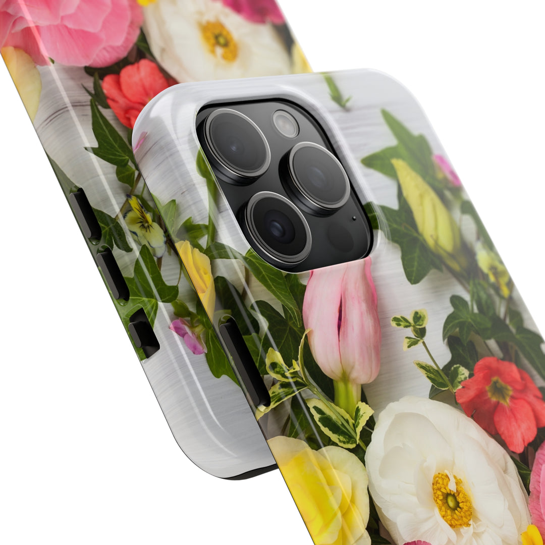 iPhone Flowers Tough Phone Case