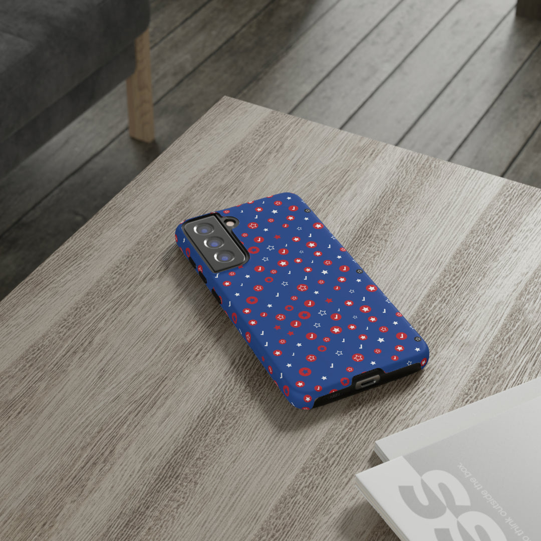 Checks and Stars Tough Phone Case