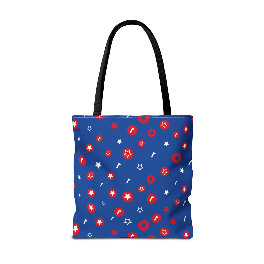 Symbol Pattern Tote Bag (AOP)