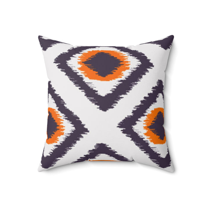 Aztec Style Spun Polyester Square Pillow