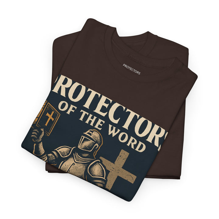 Protectors of the Word Premium Christian T-Shirt — 'Victory' Knight Design with John 14:6 Scripture