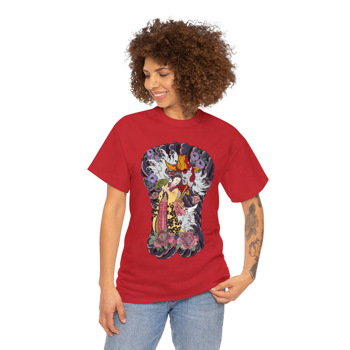 Geisha Woman Unisex Heavy Cotton Tee