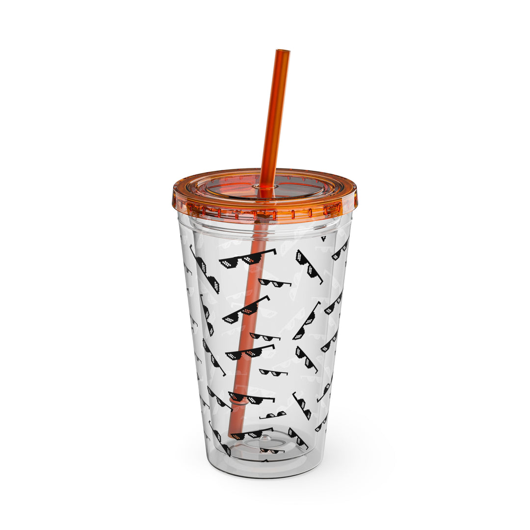 Shade Glasses Sunsplash Tumbler with Straw, 16oz