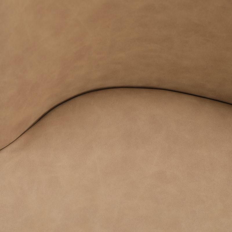 Leisuremod Tule Collection Dining Chair, Walnut Frame with Brown Leather Walnut/Brown Zoomed.