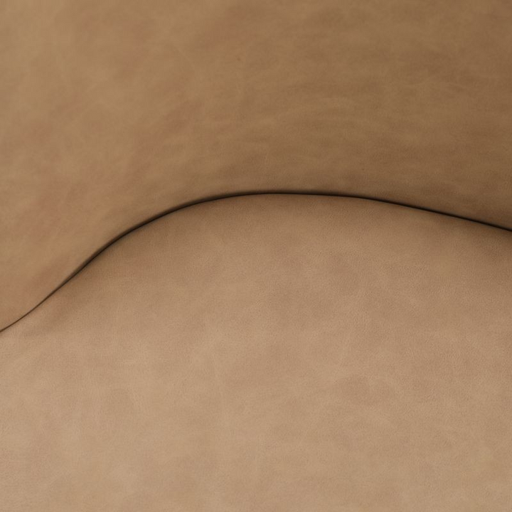 Leisuremod Tule Collection Dining Chair, Walnut Frame with Brown Leather Walnut/Brown Zoomed.
