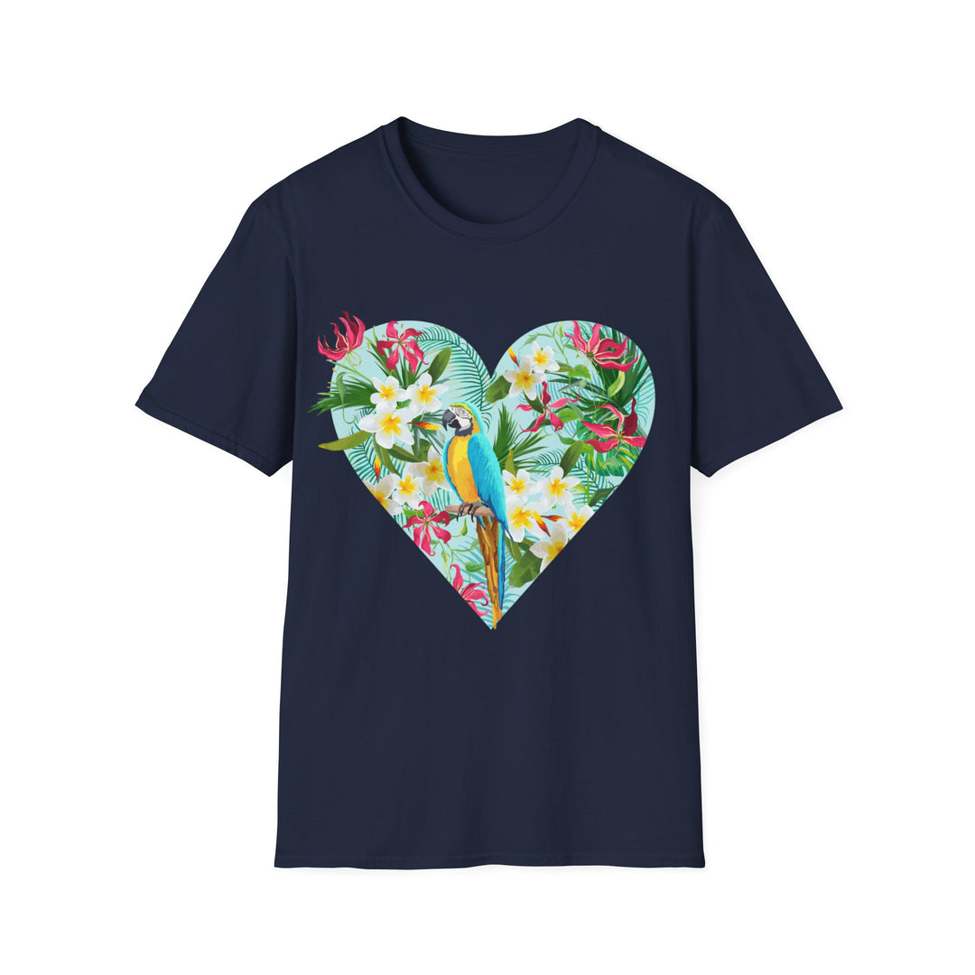 Floral Heart Unisex Softstyle T-Shirt