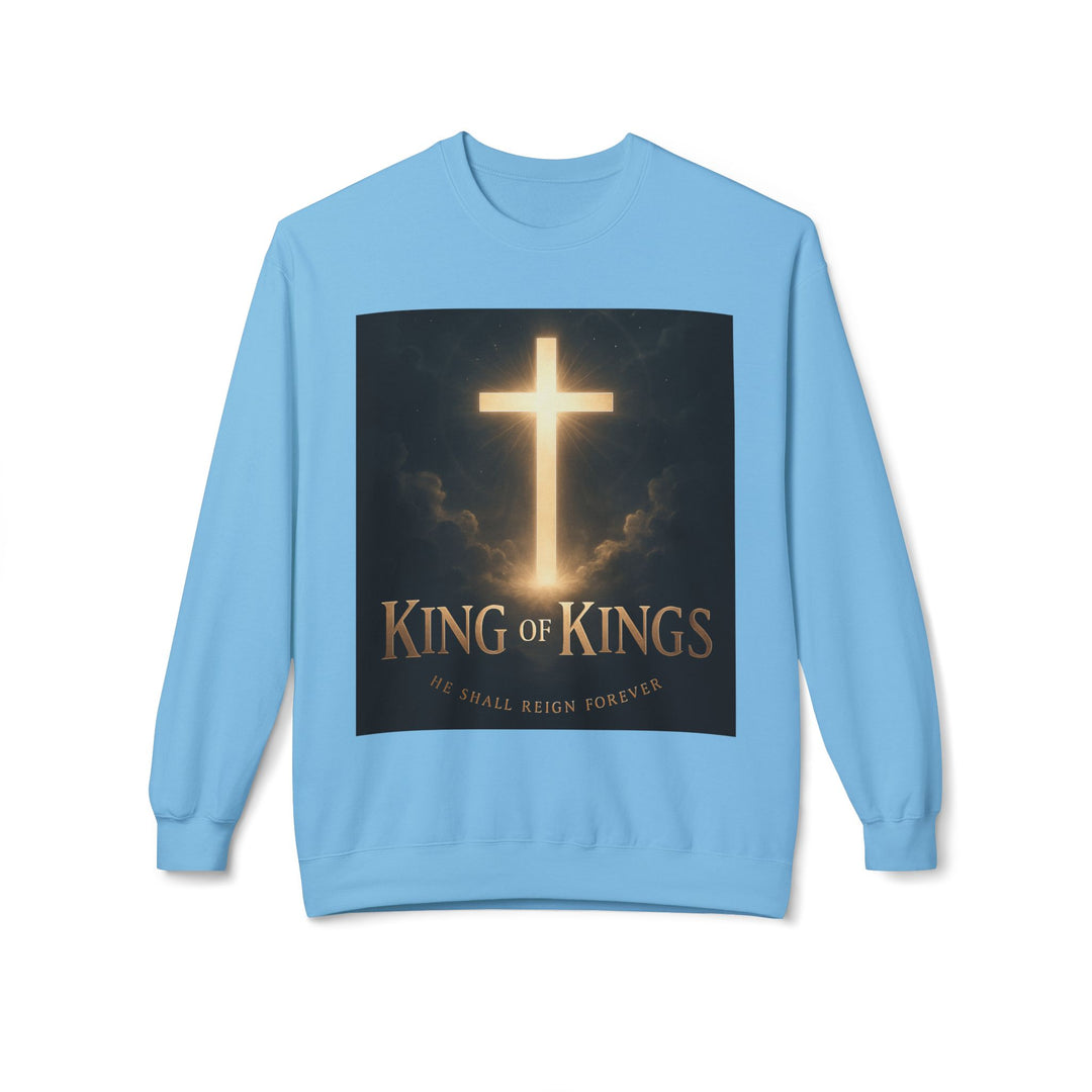 Christian Crewneck Sweatshirt - "King of Kings / Lord of Lords" Religious Pullover