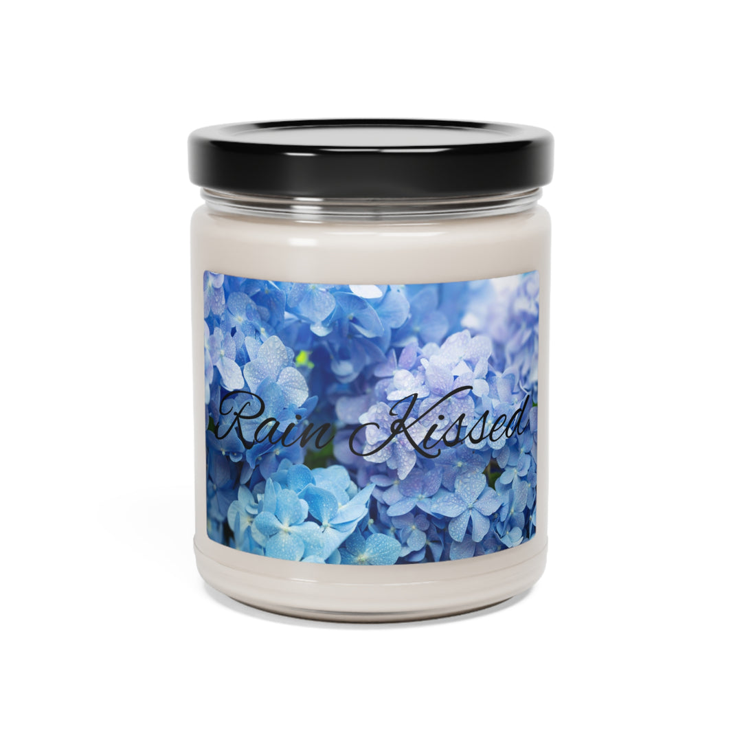 Rain Kissed Blue Flowers Scented Soy Candle, 9oz