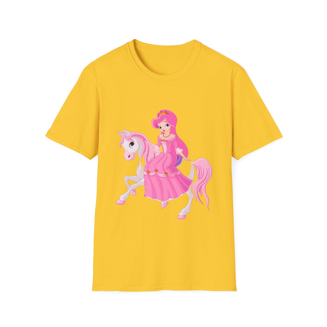 Princess on Horse Unisex Softstyle T-Shirt