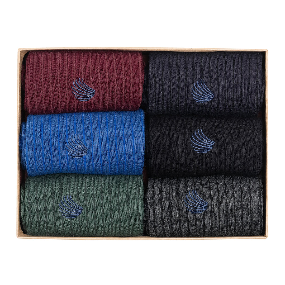 Men’s Bamboo Dress and Trouser Socks 6-Pack - 419