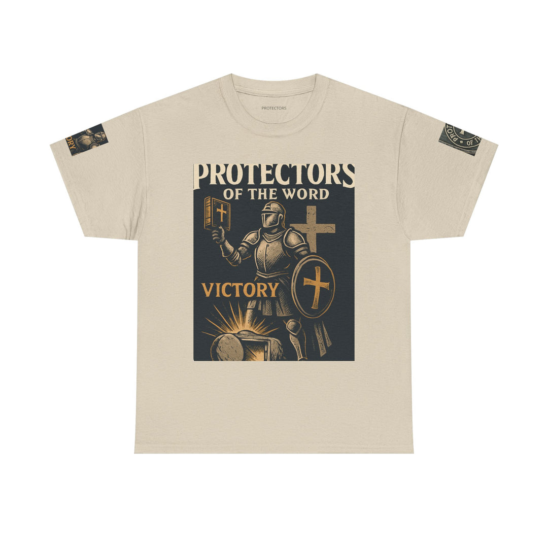 Protectors of the Word Premium Christian T-Shirt — 'Victory' Knight Design with John 14:6 Scripture