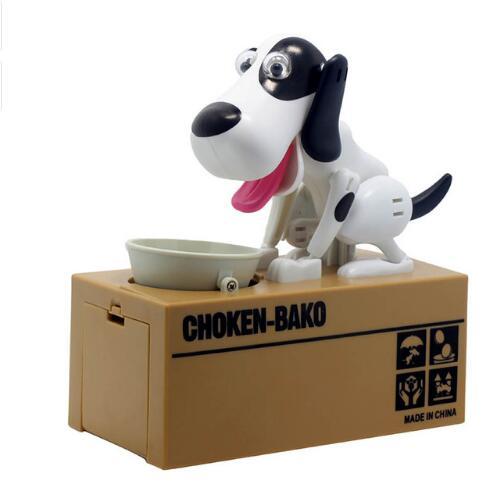 Robotic Dog Piggy Bank Fun Coin Eating Money Box