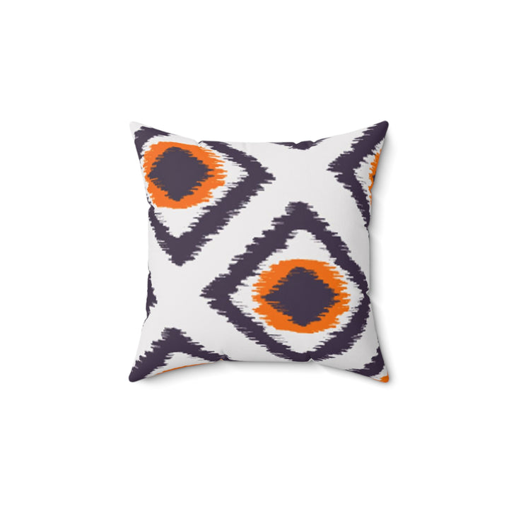 Aztec Style Spun Polyester Square Pillow