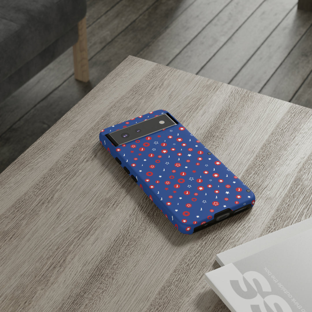 Checks and Stars Tough Phone Case