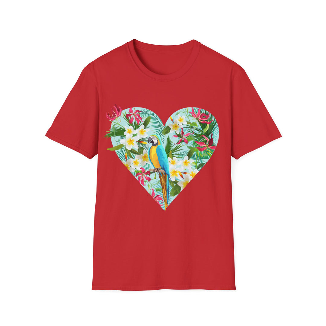 Floral Heart Unisex Softstyle T-Shirt