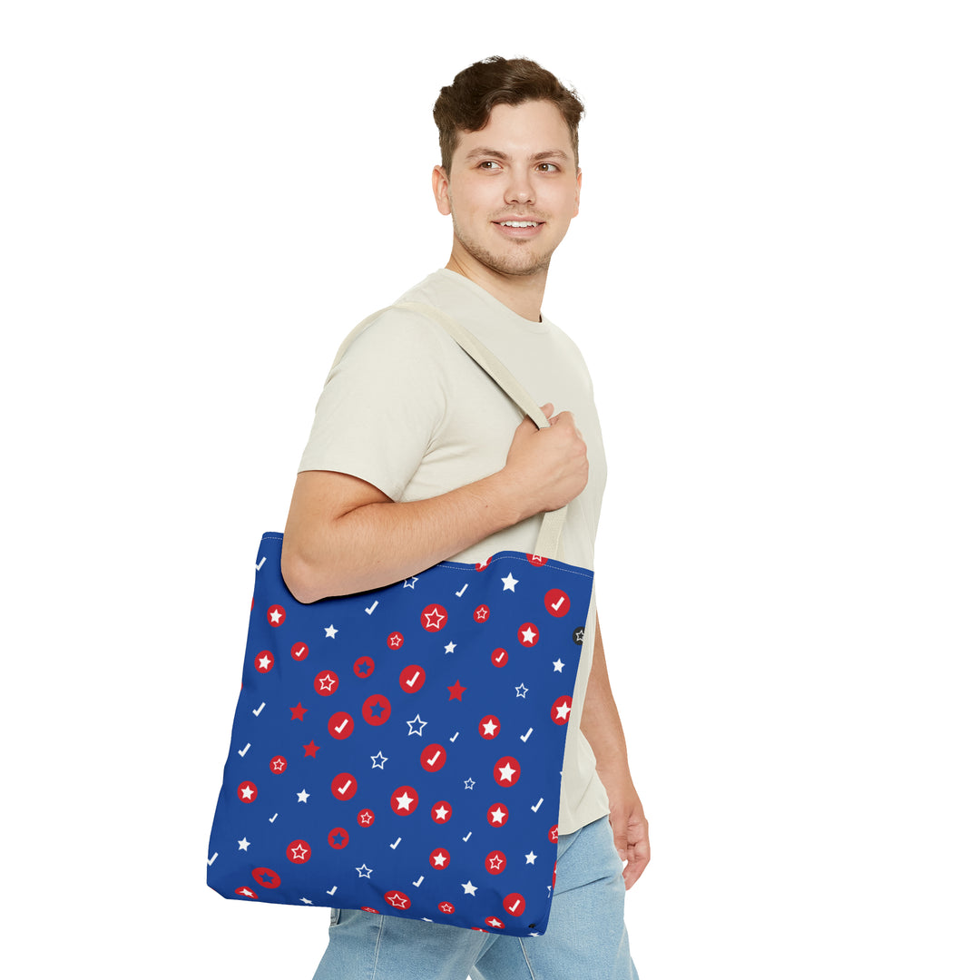 Symbol Pattern Tote Bag (AOP)