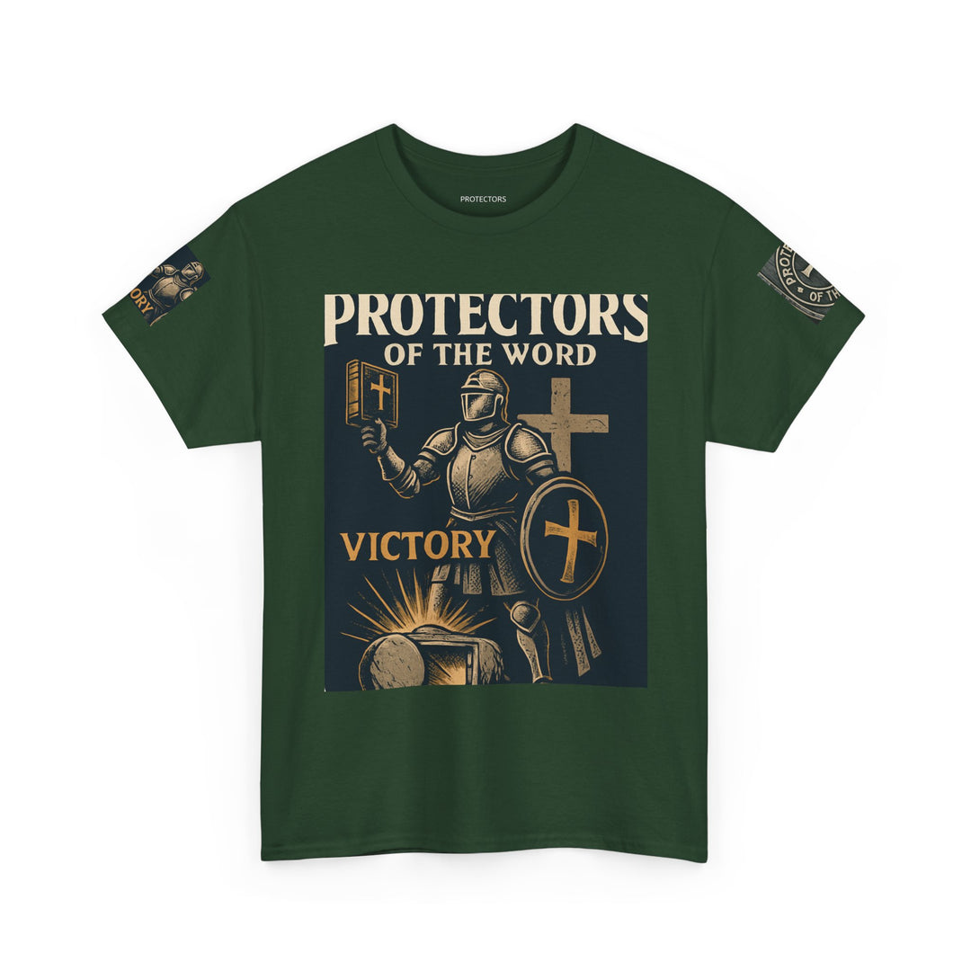 Protectors of the Word Premium Christian T-Shirt — 'Victory' Knight Design with John 14:6 Scripture