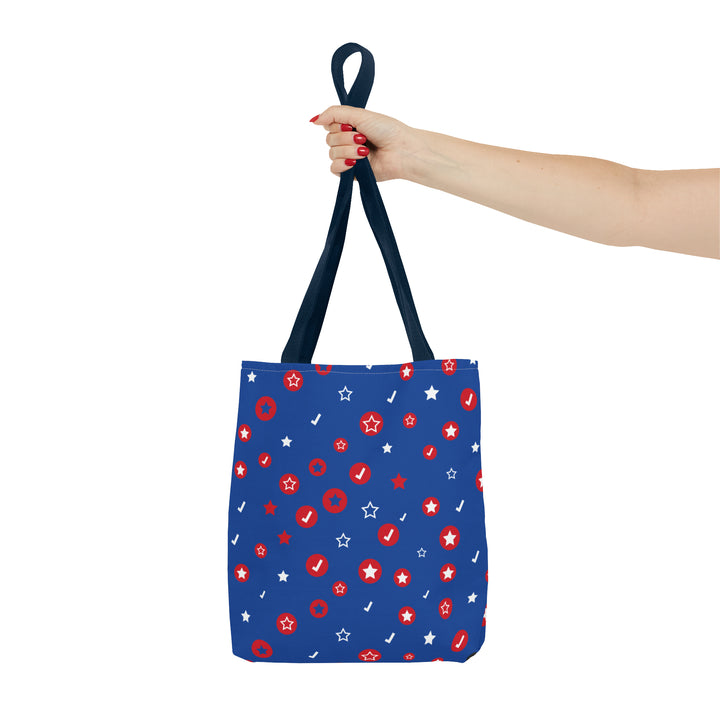 Symbol Pattern Tote Bag (AOP)