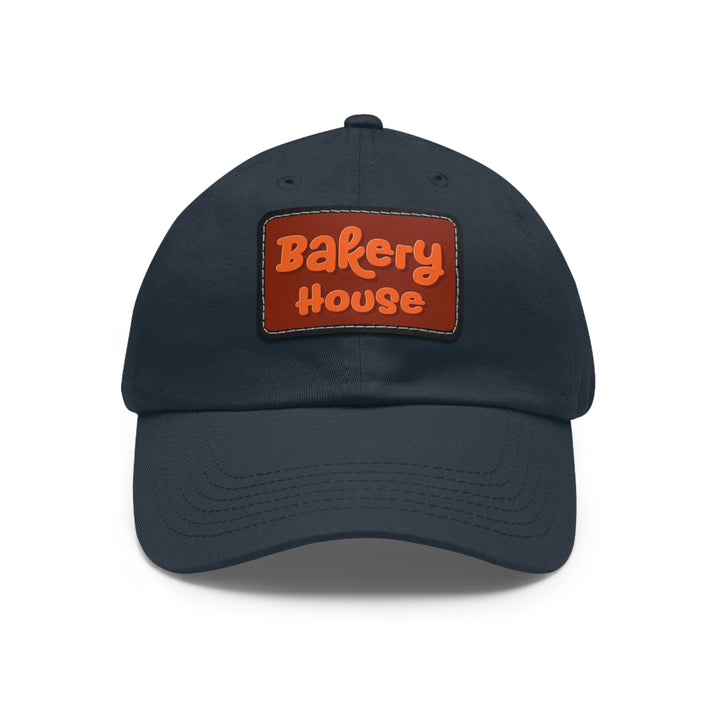 Bakery House Dad Hat with Leather Patch (Rectangle)