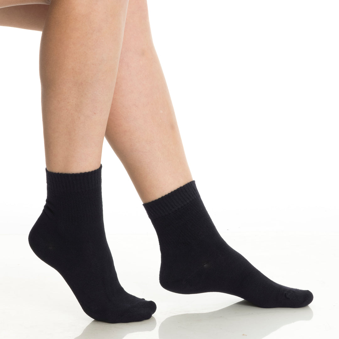 Men’s and Women’s Bamboo Diabetic Ankle Socks 4-Pack