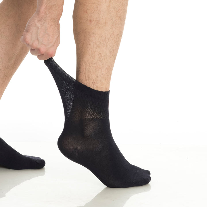 Men’s and Women’s Bamboo Diabetic Ankle Socks 4-Pack