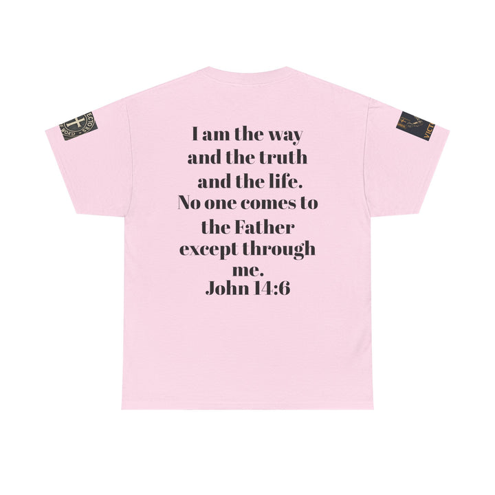 Protectors of the Word Premium Christian T-Shirt — 'Victory' Knight Design with John 14:6 Scripture