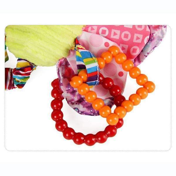 Colorful beaded bracelets on a white background.