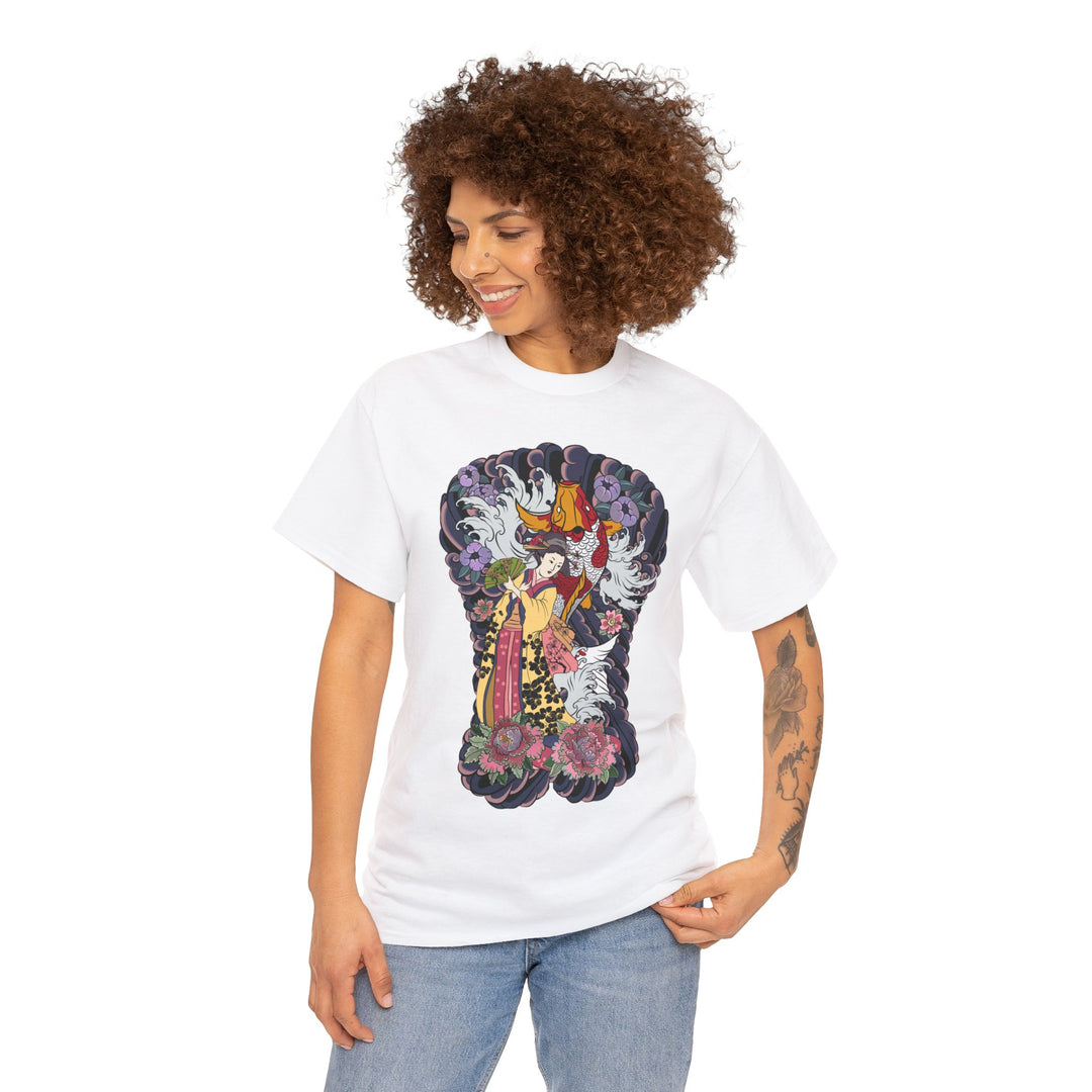 Geisha Woman Unisex Heavy Cotton Tee