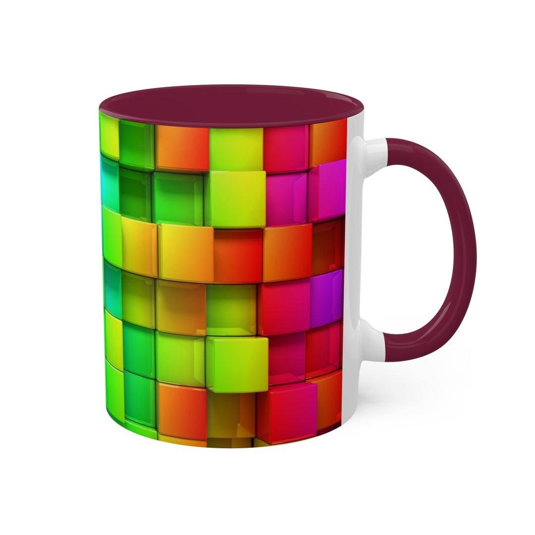 Rainbow of Colorful Boxes Colorful Mugs, 11oz