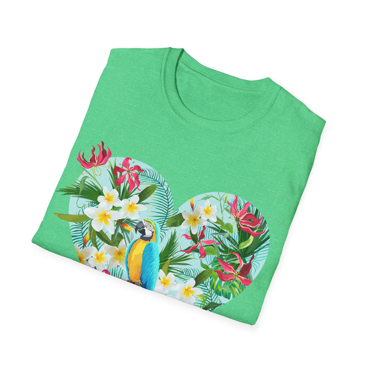 Floral Heart Unisex Softstyle T-Shirt