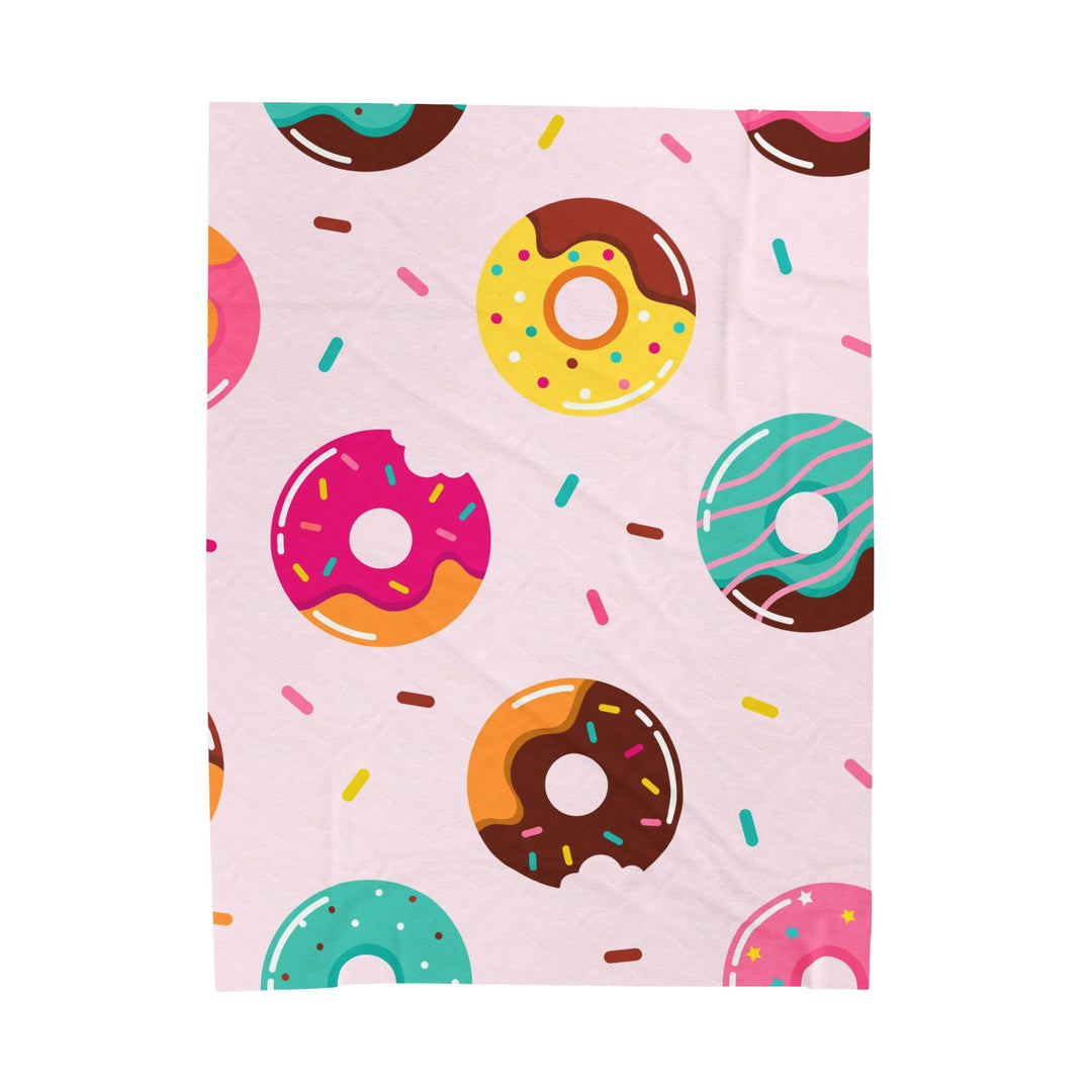 Sweet Donuts Velveteen Plush Blanket