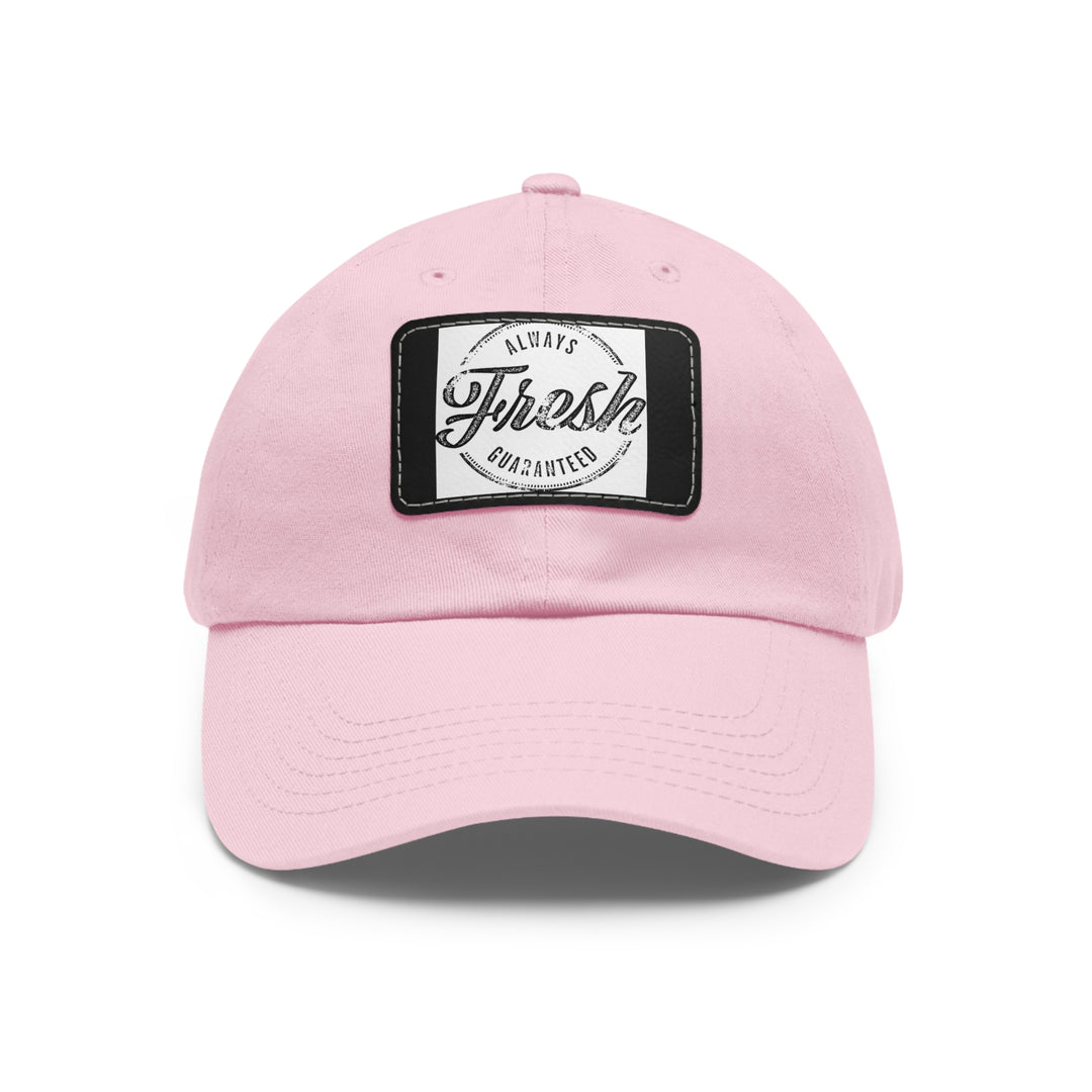 Always Fresh Dad Hat with Leather Patch (Rectangle)