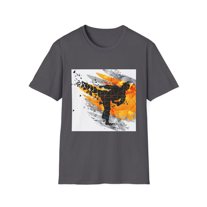 Karate Leg Kick Shatter Unisex Softstyle T-Shirt