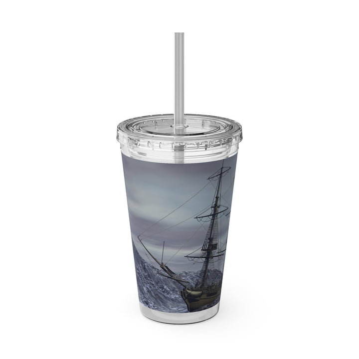 Ocean Galley Sunsplash Tumbler with Straw, 16oz