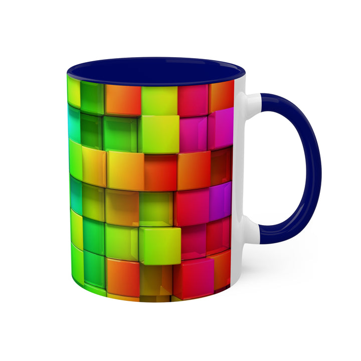 Rainbow of Colorful Boxes Colorful Mugs, 11oz