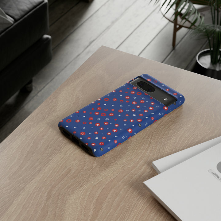 Checks and Stars Tough Phone Case