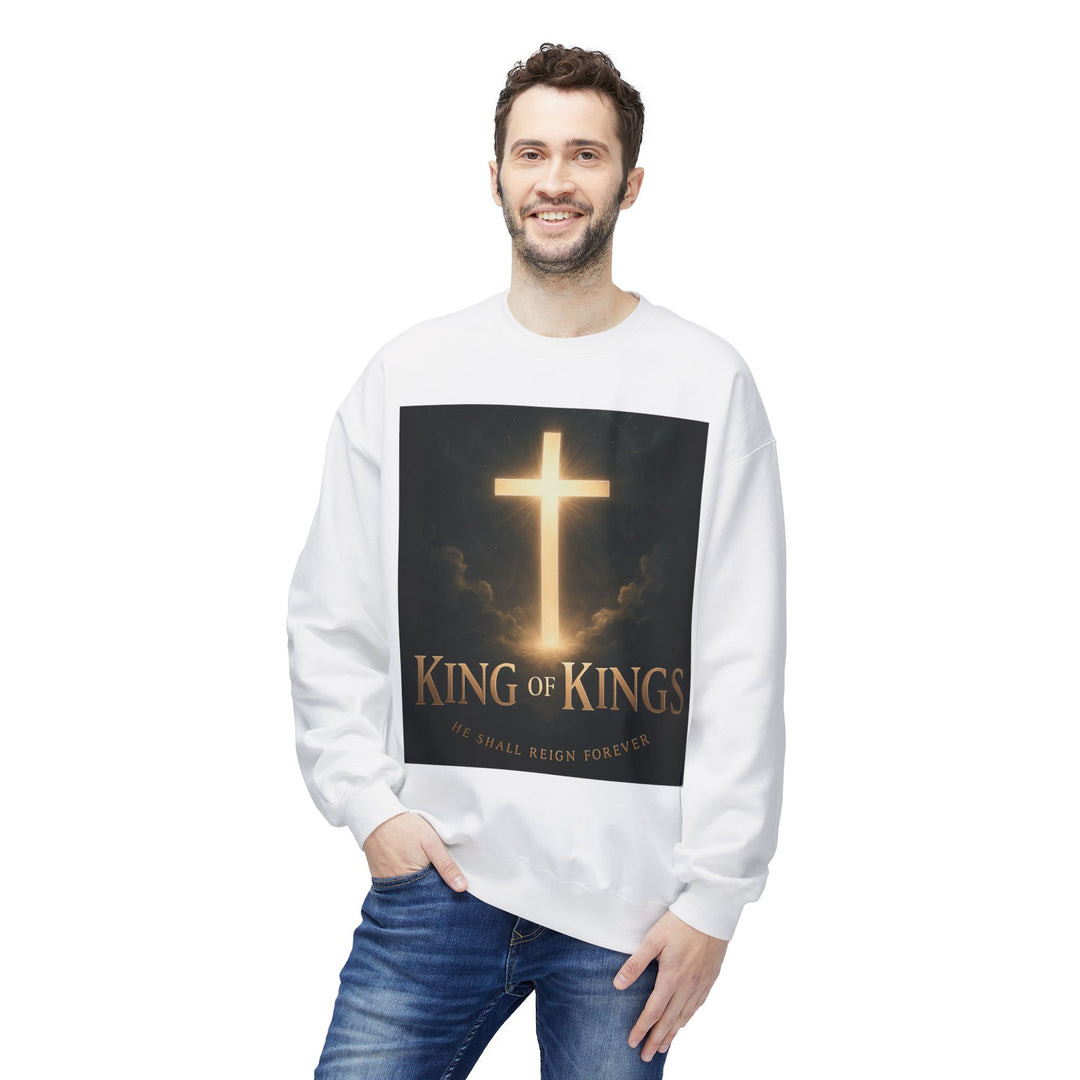 Christian Crewneck Sweatshirt - "King of Kings / Lord of Lords" Religious Pullover