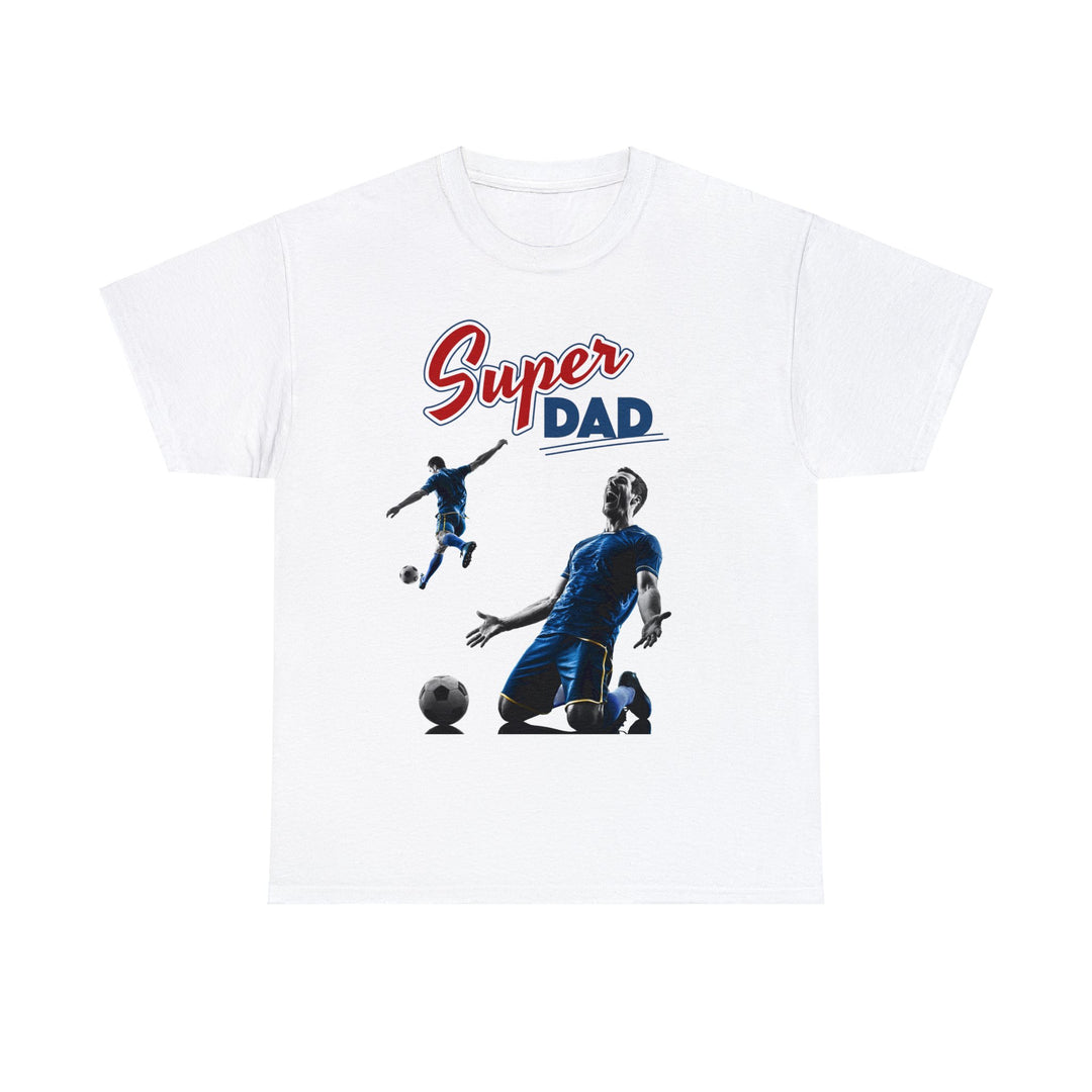 Super Dad Soccer Unisex Heavy Cotton Tee