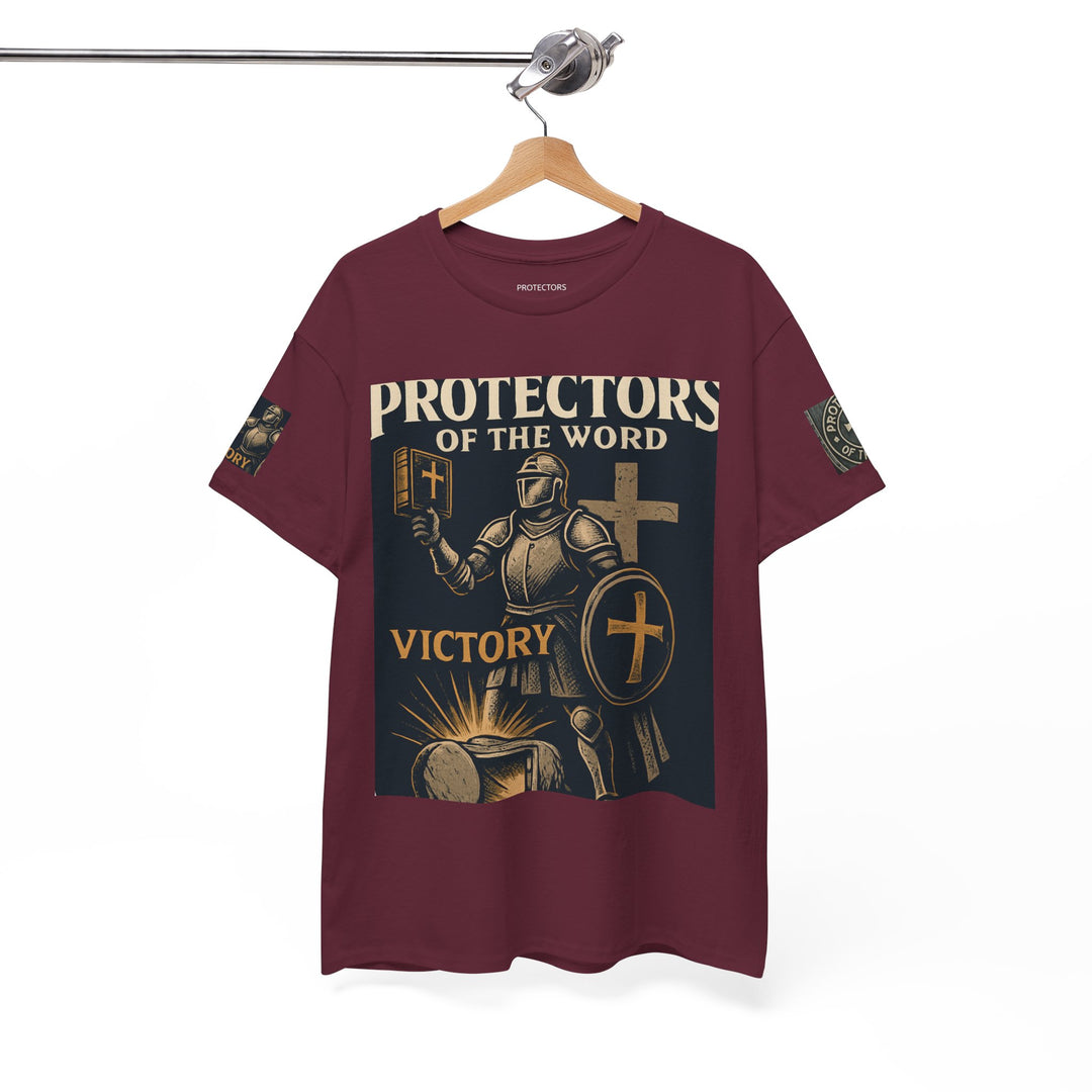 Protectors of the Word Premium Christian T-Shirt — 'Victory' Knight Design with John 14:6 Scripture