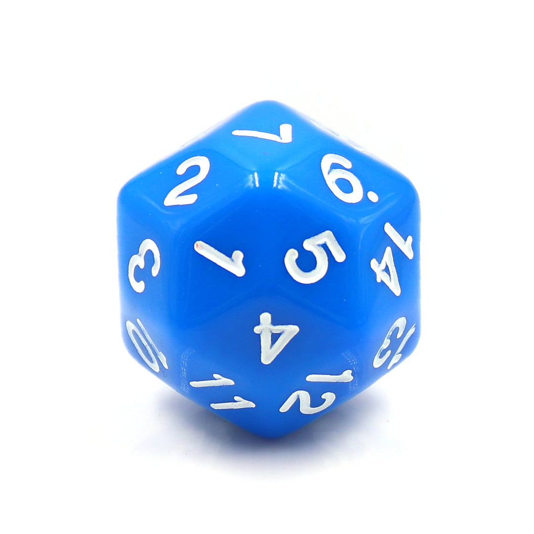 D30 Blue Opaque Single Die 30 Sided/s by HDdice / HengDadice