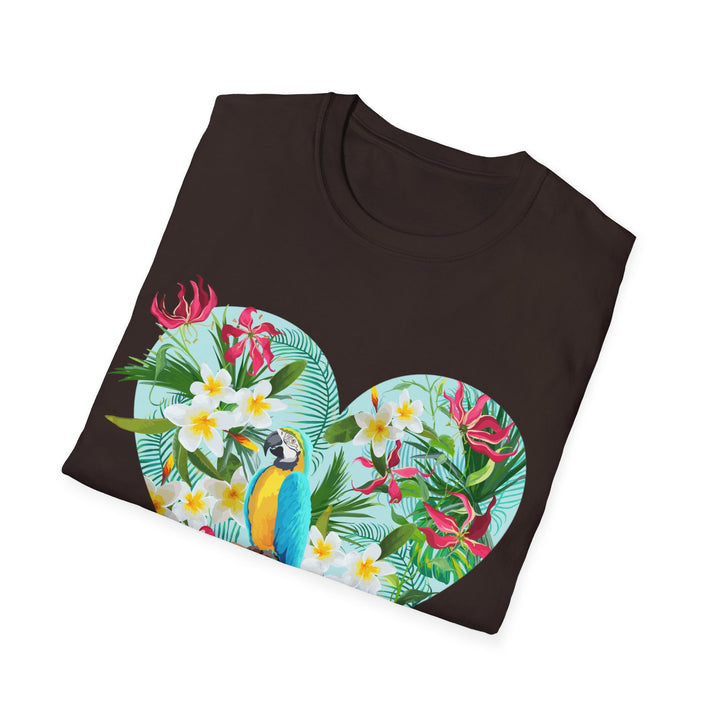 Floral Heart Unisex Softstyle T-Shirt