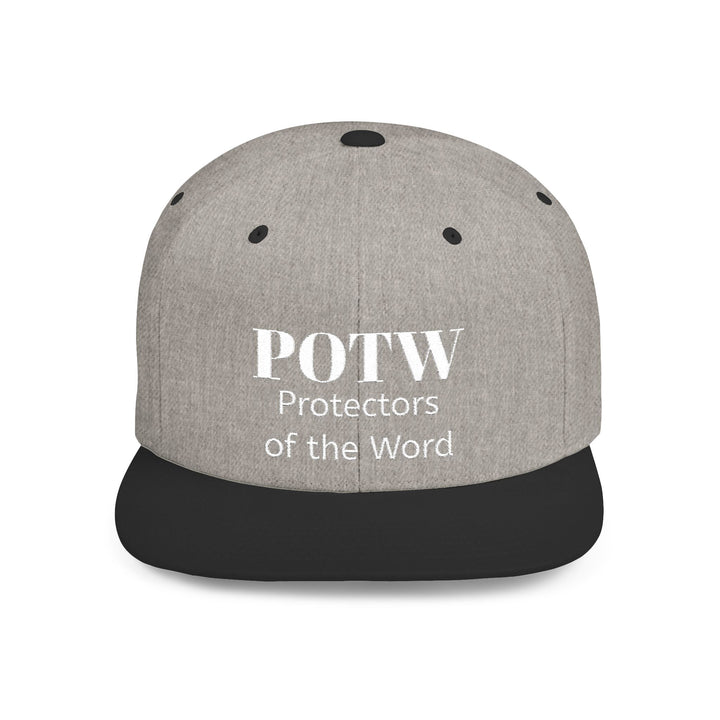 Snapback Hat — POTW 'Protectors of the Word' Logo Flat Bill Cap